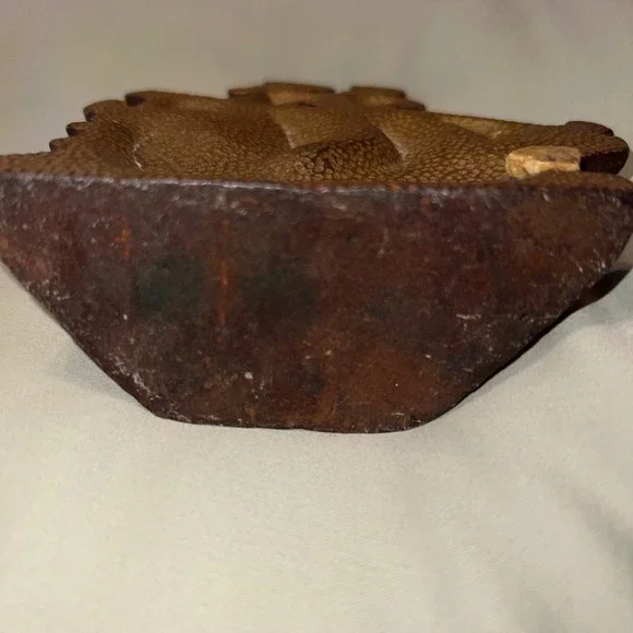 Vintage Cast Iron Pirate Ship Galleon Bookend Doorstop Nautical Bronze Tone 4.5" - Picture 4 of 6